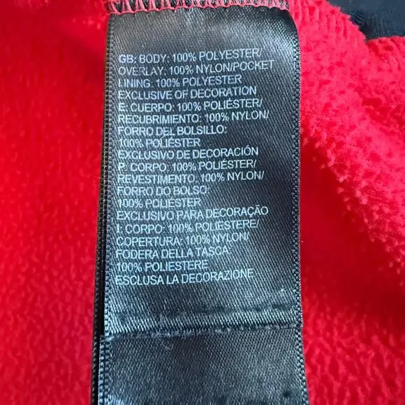 The North Face Freestyle Fleece Hooded Jacket Red Youth Large 14/16 - Picture 11 of 13